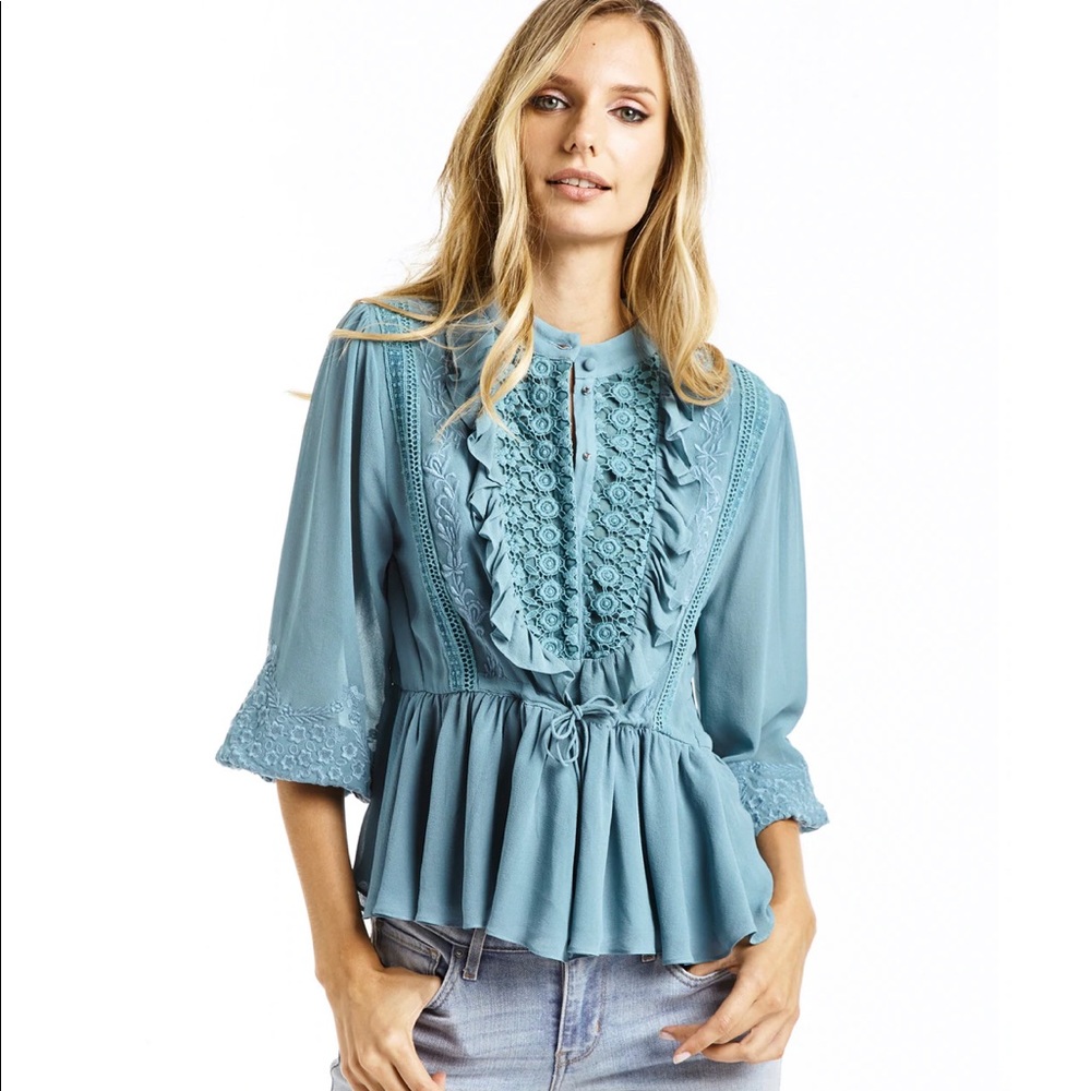 Secret Mission Ultra Georgette Silk Blouse